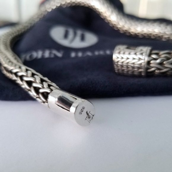 SOLD - JOHN HARDY - ICON Sterling Silver 11mm Woven Necklace - Mint! $2200 - Picture 6 of 7